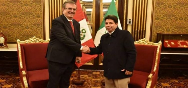 Marcelo Ebrard se reúne con el presidente Pedro Castillo en Perú Marcelo Ebrard se reúne con el presidente Pedro Castillo en Perú