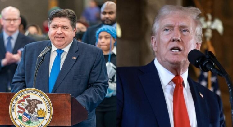 Trump explota contra el gobernador de Illinois Pritzker.