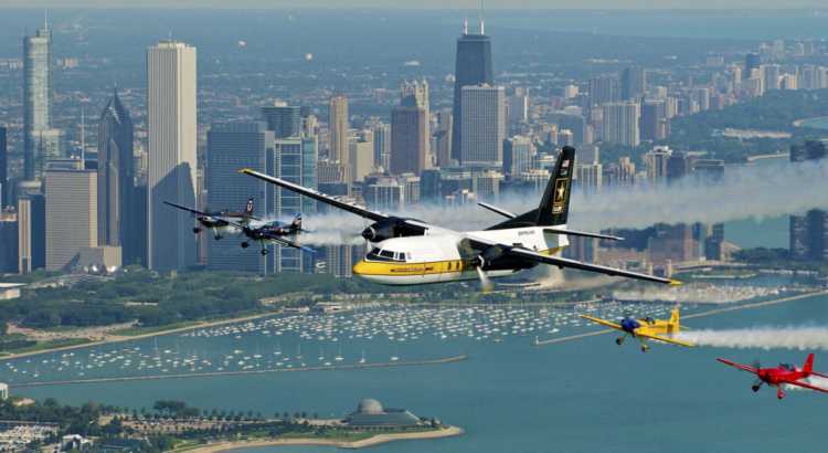 Comienza el ensayo del Chicago Air and Water Show mientras los Thunderbirds de la Fuerza Aérea de EE. UU. toman el control de los cielos