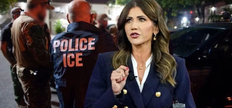 Kristi Noem se enfrente al alcalde de Illinois por frenar las redadas del ICE en Chicago