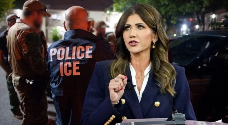 Kristi Noem se enfrente al alcalde de Illinois por frenar las redadas del ICE en Chicago