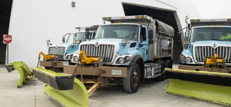 No, los camiones de sal de Chicago no se están utilizando para interferir con ICE