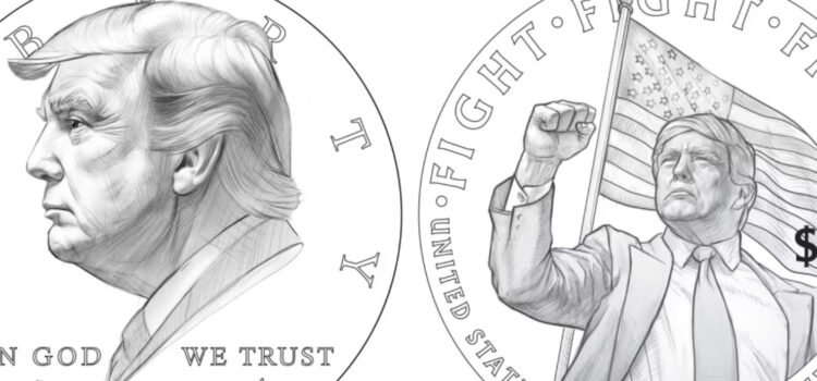 El diseño preliminar de la moneda de US$ 1 de Trump es “real”, dice el tesorero de EE.UU.